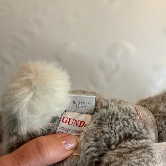 GUND Brown BUNNY RABBIT WIRED EARS "DUSTY" 36025 - Picture 3 of 4